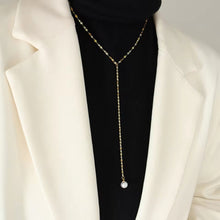 Pearl Lariat Necklace