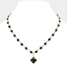 Clover Rhinestone Necklace