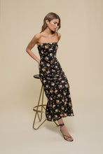 Floral Strapless Dress