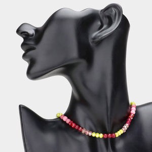 Semi Precious Beaded Necklace