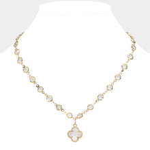 Clover Rhinestone Necklace