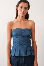 Arya Denim Bustier Top