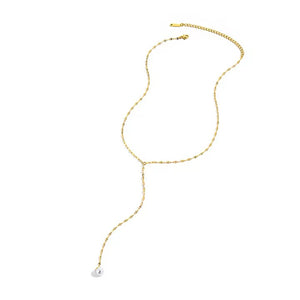 Pearl Lariat Necklace