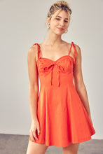 Tie-Strap Sweetheart Dress