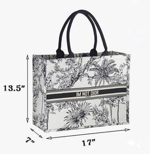 “Not Dior” Tote Bag