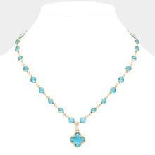 Clover Rhinestone Necklace