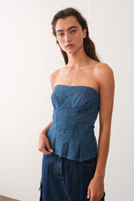 Arya Denim Bustier Top