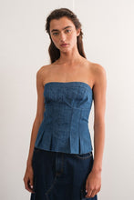 Arya Denim Bustier Top