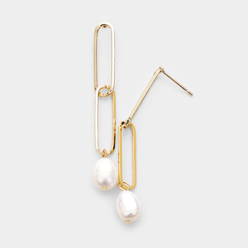Pearl Link Earrings