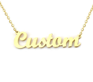 Custom Script Necklace