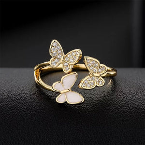 Butterfly Trio Ring