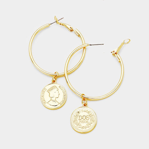 Carol Coin Earrings
