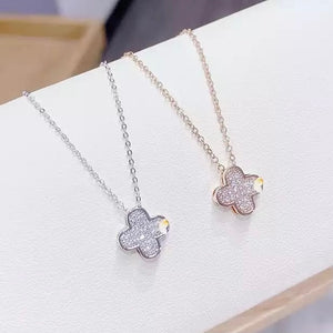 Crystal Clover Necklace
