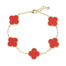 Colored Clover Bracelet